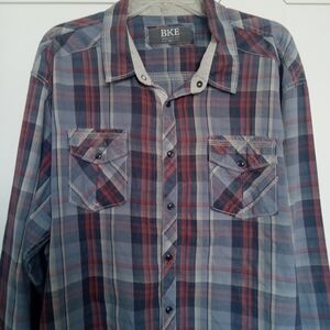 BKE Button Snaps Shirt Size XXL EUC